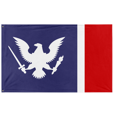 American Union State Flag - White (Single-Sided)