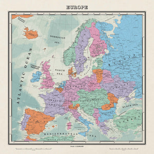 Ruskie Business Europe Map 2022 - Framed