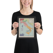 Load image into Gallery viewer, Long Lang Lin Maps - Italy after the Weltkrieg - Framed