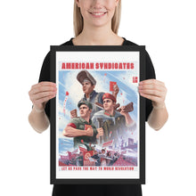 Load image into Gallery viewer, CSA Poster - American Syndicates - Propaganda Poster - World Revolution (Framed)