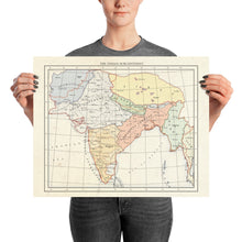 Load image into Gallery viewer, Milites Maps - India - Poster