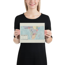 Load image into Gallery viewer, Aidan Maps - Mittelafrika Map - Poster