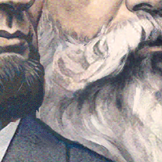 Lincoln-Marx-Engels Socialist Poster - Nothing To Lose But Your Chains