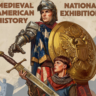 Medieval American Museum Poster - Manhattan Castle Exhibition (Framed)