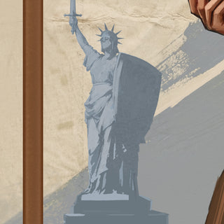 Medieval American Museum Poster - Manhattan Castle Exhibition (Framed)