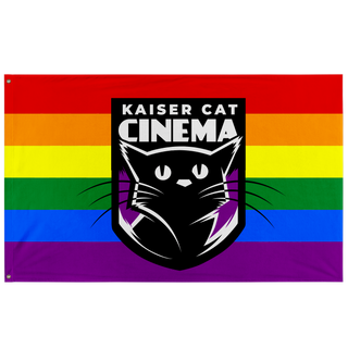Kaiser Cat Cinema Pride Flag (Single-Sided)