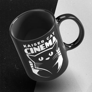 Kaiser Cat Cinema - Black Mug