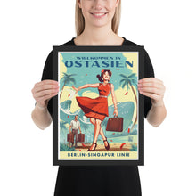 Load image into Gallery viewer, Welcome to East Asia - German Empire Travel Poster (Framed)