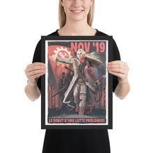 Load image into Gallery viewer, Commune of France Propaganda Poster - Framed - La Lutte Prolongée