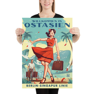 'Welcome to East Asia' - German Empire Travel Poster