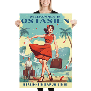 'Welcome to East Asia' - German Empire Travel Poster