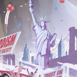 CSA Poster - American Syndicates - Propaganda Poster - World Revolution (No Text)