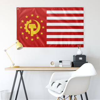 US Socialist Union Flag (Single-Sided)