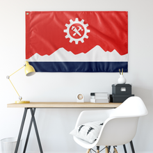 Load image into Gallery viewer, Syndicalist Norway Flag (Single-Sided)