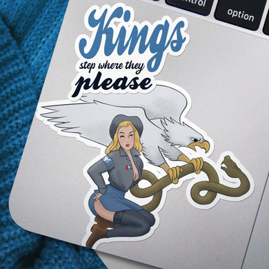 Kings Tread Where they Please / AUS pin-up - Sticker Sheet