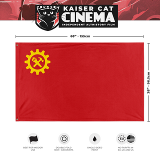 Syndicalist Scarlet Banner (Single-Sided)