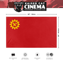 Load image into Gallery viewer, Syndicalist Scarlet Banner (Single-Sided)