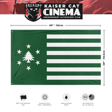 Load image into Gallery viewer, New England - Stars and Bars Flag - Green (Single-Sided)