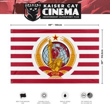 Load image into Gallery viewer, Union of Syndicalist American States (USAS) - CFSR Totalist Flag (Single-Sided)