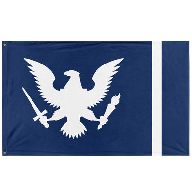 American Union State - Divided States Union Blue Flag (Single-Sided)