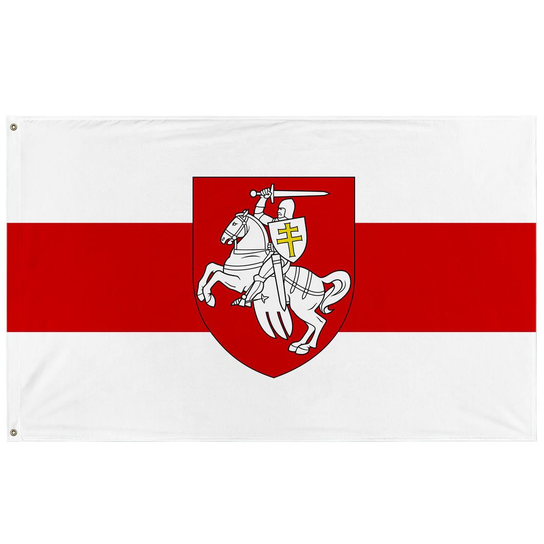 White Ruthenia Coat Of Arms Flag (Single-Sided)