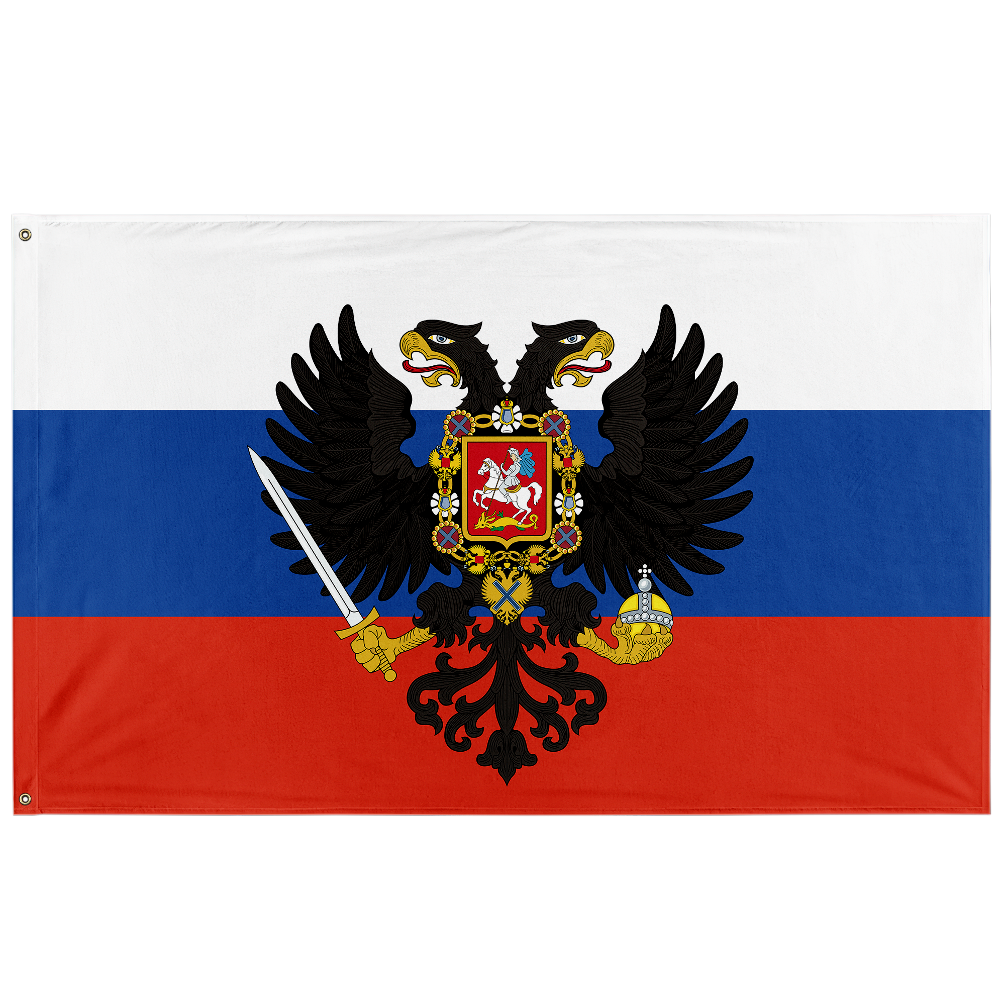 Russian Federation Flag - Kolchak Loyalists (Single-Sided) – Kaiser Cat  Cinema Webshop