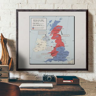 Ruskie Business - British Syndicalist Revolution Map - Framed