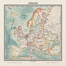 Load image into Gallery viewer, Ruskie Business Europe Map 2022 - Framed (Old Atlas Style)