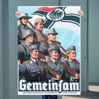 Gemeinsam - German Empire Propaganda Poster