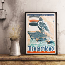 Load image into Gallery viewer, German Empire Propaganda Poster - Framed - Stark, Wachsam, Bereit