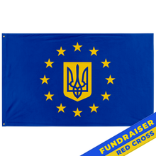 Load image into Gallery viewer, Ukraine European Union flag (UA Fundraiser) (Single-Sided)