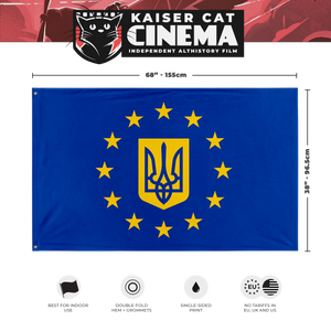 Ukraine European Union flag (UA Fundraiser) (Single-Sided)