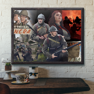 World of Kaiserreich - Commune of France - Framed Art Print