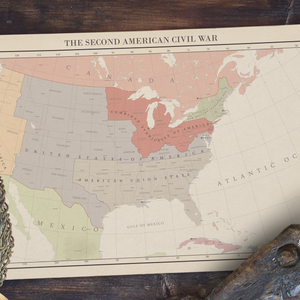 Aidan Maps - the Second American Civil War - Poster