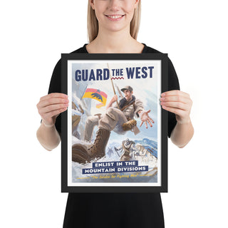 Pacific States Poster - Guard The West - Framed