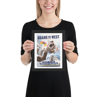 Pacific States Poster - Guard The West - Framed