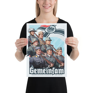 Gemeinsam - German Empire Propaganda Poster