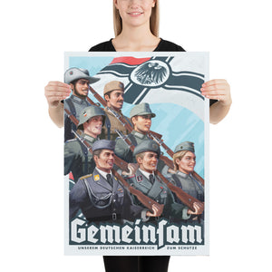 Gemeinsam - German Empire Propaganda Poster