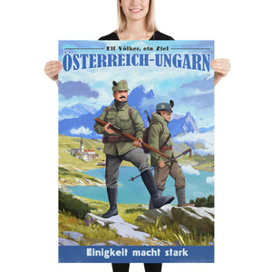 Austria-Hungary Propaganda Poster - Immer Vereint