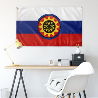 Russian Syndicalist Republic Flag (Single-Sided)