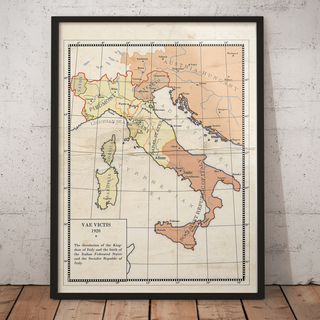 Milites Maps - Pre-Rework Italy - Framed