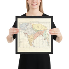 Load image into Gallery viewer, Milites Maps - India - Framed