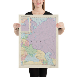 Ruskie Business Maps - Russia & Eastern Europe - Poster