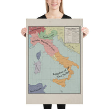 Load image into Gallery viewer, Long Lang Lin Maps - Italy after the Weltkrieg - Poster