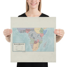 Load image into Gallery viewer, Aidan Maps - Mittelafrika Map - Poster