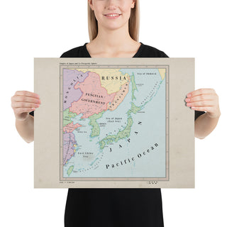 Ruskie Business Maps - The Japanese Empire and Co-Prosperity Sphere- Poster