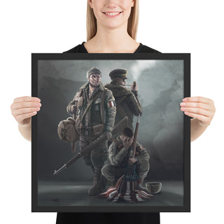 World Of Kaiserreich - USA - Framed Art Print