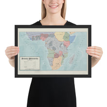 Load image into Gallery viewer, Aidan Maps - Mittelafrika Map - Framed