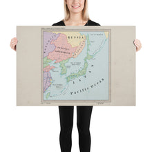Load image into Gallery viewer, Ruskie Business Maps - The Japanese Empire and Co-Prosperity Sphere- Poster