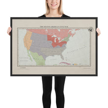 Load image into Gallery viewer, Aidan Maps - The Second American Civil War - Framed